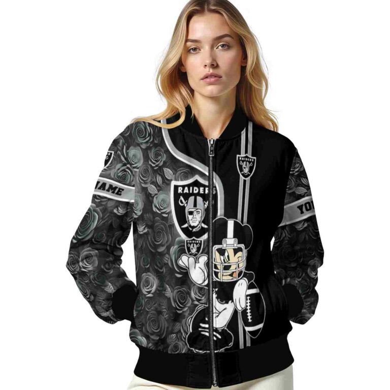 customized las vegas raiders rose mickey black jacket latest model jacketwow