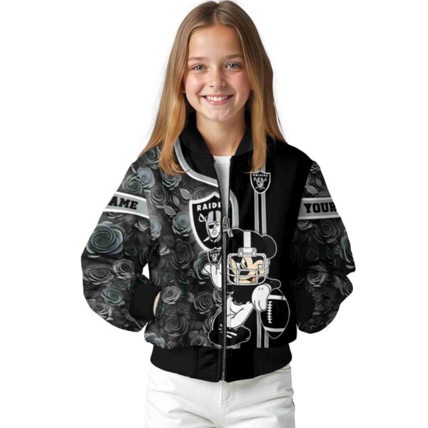 customized las vegas raiders rose mickey black jacket top rated jacketwow