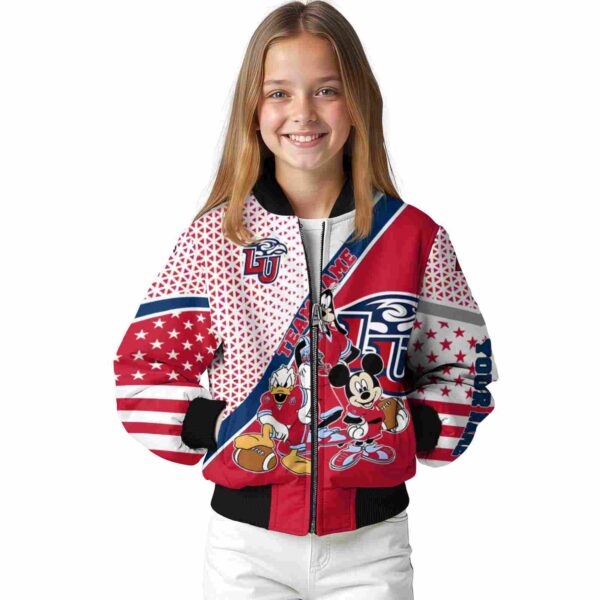 customized liberty flames mickey donald goofy red white jacket top rated jacketwow
