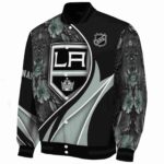 customized los angeles kings floral print black jacket best selling jacketwow