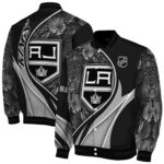 customized los angeles kings floral print black jacket best selling jacketwow