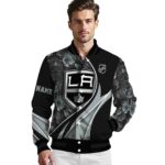customized los angeles kings floral print black jacket best selling jacketwow