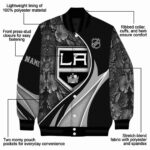 customized los angeles kings floral print black jacket best selling jacketwow