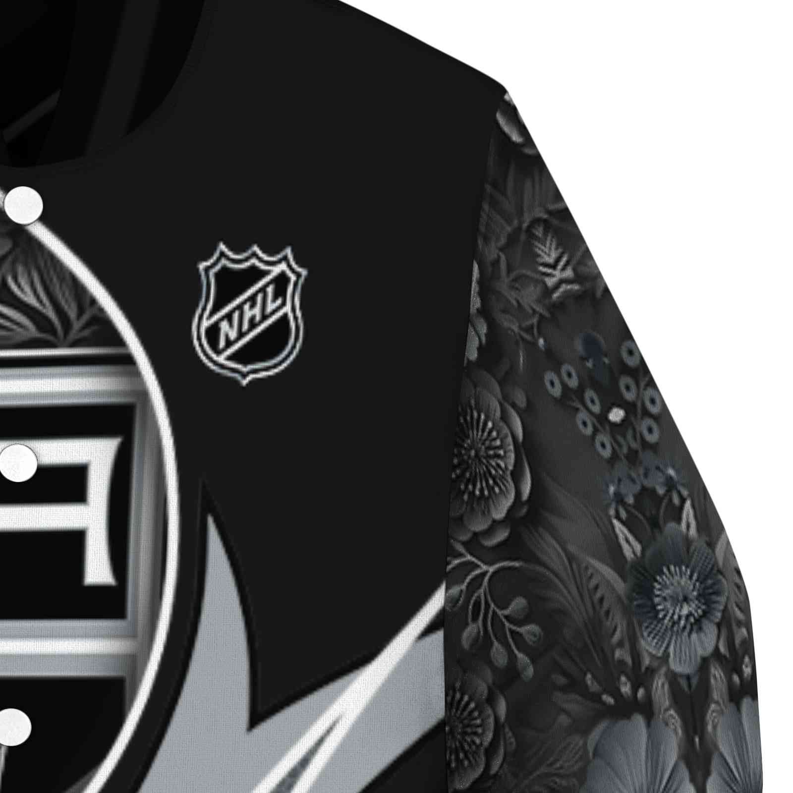 customized los angeles kings floral print black jacket premium grade jacketwow customized los angeles kings floral print black jacket premium grade jacketwow