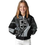 customized los angeles kings floral print black jacket best selling jacketwow
