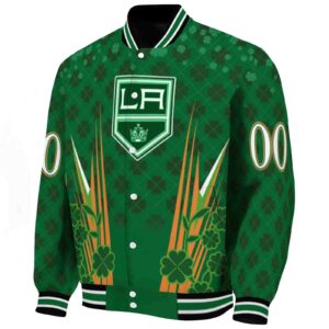 customized los angeles kings shamrock pattern green jacket best selling jacketwow