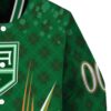 customized los angeles kings shamrock pattern green jacket premium grade jacketwow