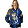 customized los angeles rams rose mickey blue jacket latest model jacketwow
