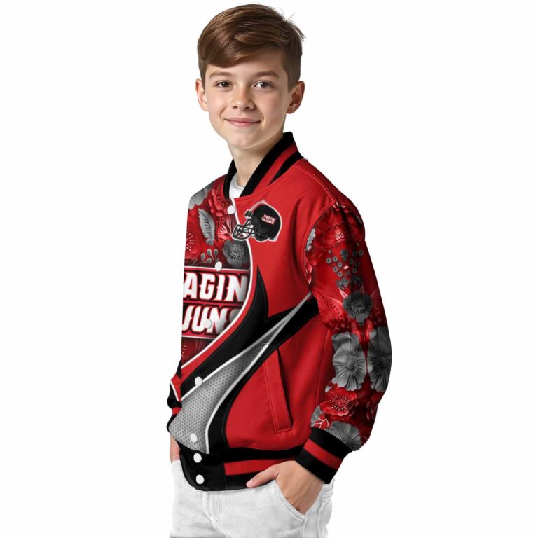 customized louisiana ragin cajuns floral print red jacket trendy jacketwow