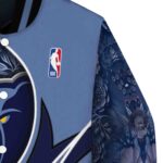 customized memphis grizzlies floral print blue jacket best selling jacketwow
