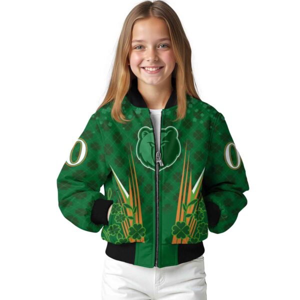 customized memphis grizzlies shamrock pattern green jacket top rated jacketwow