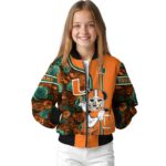 customized miami hurricanes rose mickey orange jacket best selling jacketwow