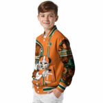 customized miami hurricanes rose mickey orange jacket best selling jacketwow