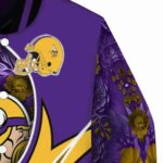 customized minnesota vikings floral print purple jacket best selling jacketwow