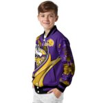 customized minnesota vikings floral print purple jacket best selling jacketwow