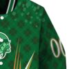 customized minnesota vikings shamrock pattern green jacket premium grade jacketwow