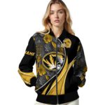 customized missouri tigers floral print black jacket best selling jacketwow