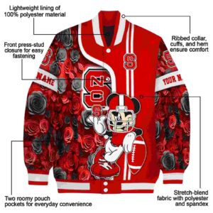 customized nc state wolfpack rose mickey red jacket new arrival jacketwow
