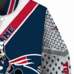customized new england patriots mickey donald goofy blue white jacket best selling jacketwow