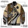 customized new orleans saints floral print gold jacket new arrival jacketwow