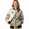 customized new orleans saints mickey donald goofy gold white jacket latest model jacketwow