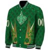 customized new orleans saints shamrock pattern green jacket best selling jacketwow