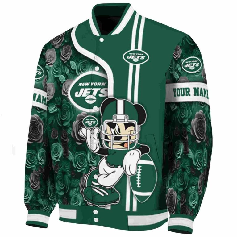 customized new york jets rose mickey green jacket best selling jacketwow