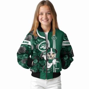 customized new york jets rose mickey green jacket top rated jacketwow
