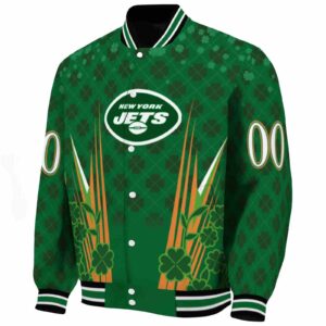 customized new york jets shamrock pattern green jacket best selling jacketwow