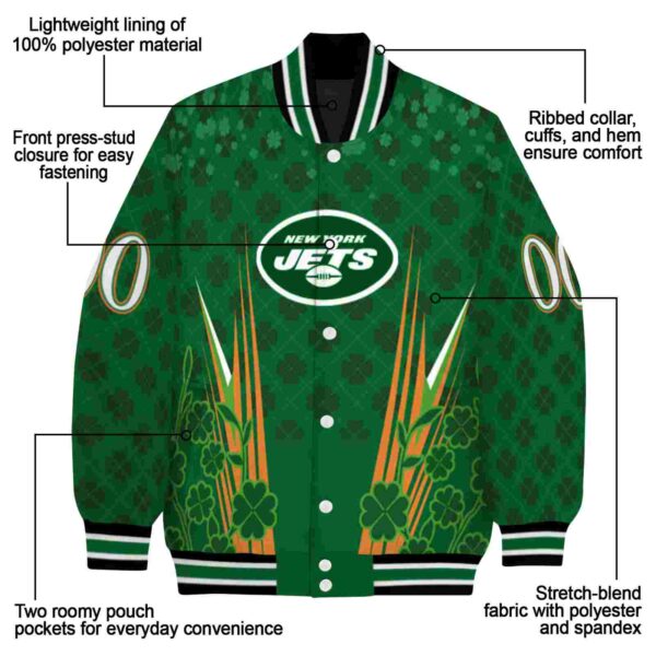 customized new york jets shamrock pattern green jacket new arrival jacketwow