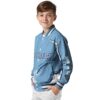 customized north carolina tar heels flaming football light blue white jacket trendy jacketwow