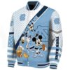 customized north carolina tar heels mickey donald goofy light blue white jacket best selling jacketwow