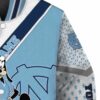 customized north carolina tar heels mickey donald goofy light blue white jacket premium grade jacketwow