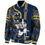 customized notre dame fighting irish rose mickey navy jacket best selling jacketwow