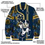 customized notre dame fighting irish rose mickey navy jacket best selling jacketwow