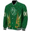 customized oklahoma sooners shamrock pattern green jacket best selling jacketwow