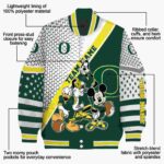 customized oregon ducks mickey donald goofy green white jacket best selling jacketwow
