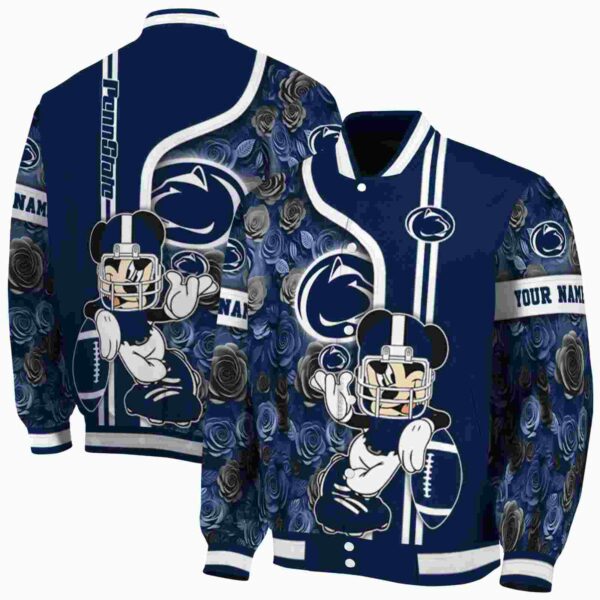 customized penn state nittany lions rose mickey blue jacket fashion forward jacketwow