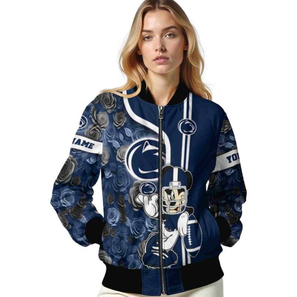 customized penn state nittany lions rose mickey blue jacket latest model jacketwow