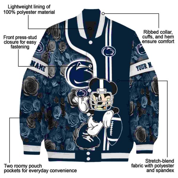 customized penn state nittany lions rose mickey blue jacket new arrival jacketwow