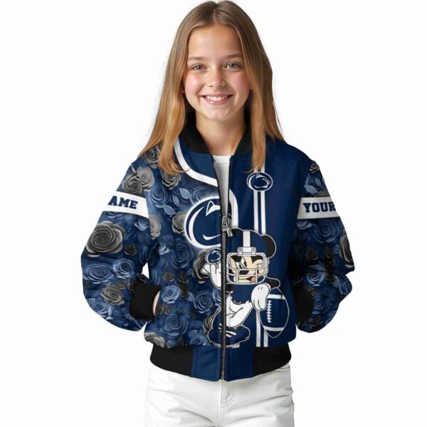 customized penn state nittany lions rose mickey blue jacket top rated jacketwow