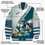customized philadelphia eagles mickey donald goofy green white jacket best selling jacketwow