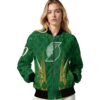 customized portland trail blazers shamrock pattern green jacket latest model jacketwow