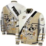 customized purdue boilermakers mickey donald goofy gold white jacket best selling jacketwow