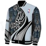 customized san antonio spurs floral print silver jacket best selling jacketwow