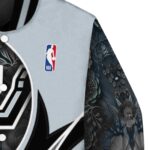 customized san antonio spurs floral print silver jacket best selling jacketwow