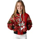 customized san francisco 49ers rose mickey red jacket best selling jacketwow