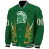 customized san jose state spartans shamrock pattern green jacket best selling jacketwow