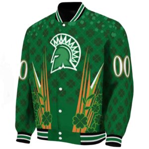 customized san jose state spartans shamrock pattern green jacket best selling jacketwow