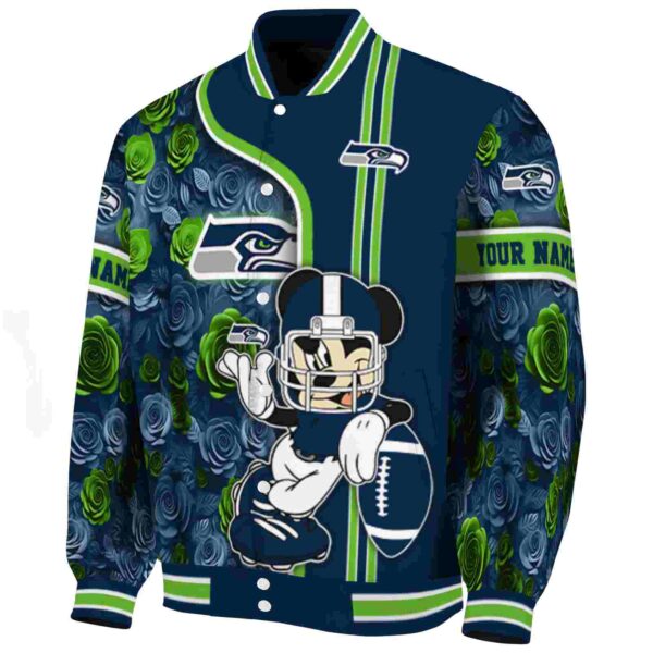 customized seattle seahawks rose mickey blue jacket best selling jacketwow
